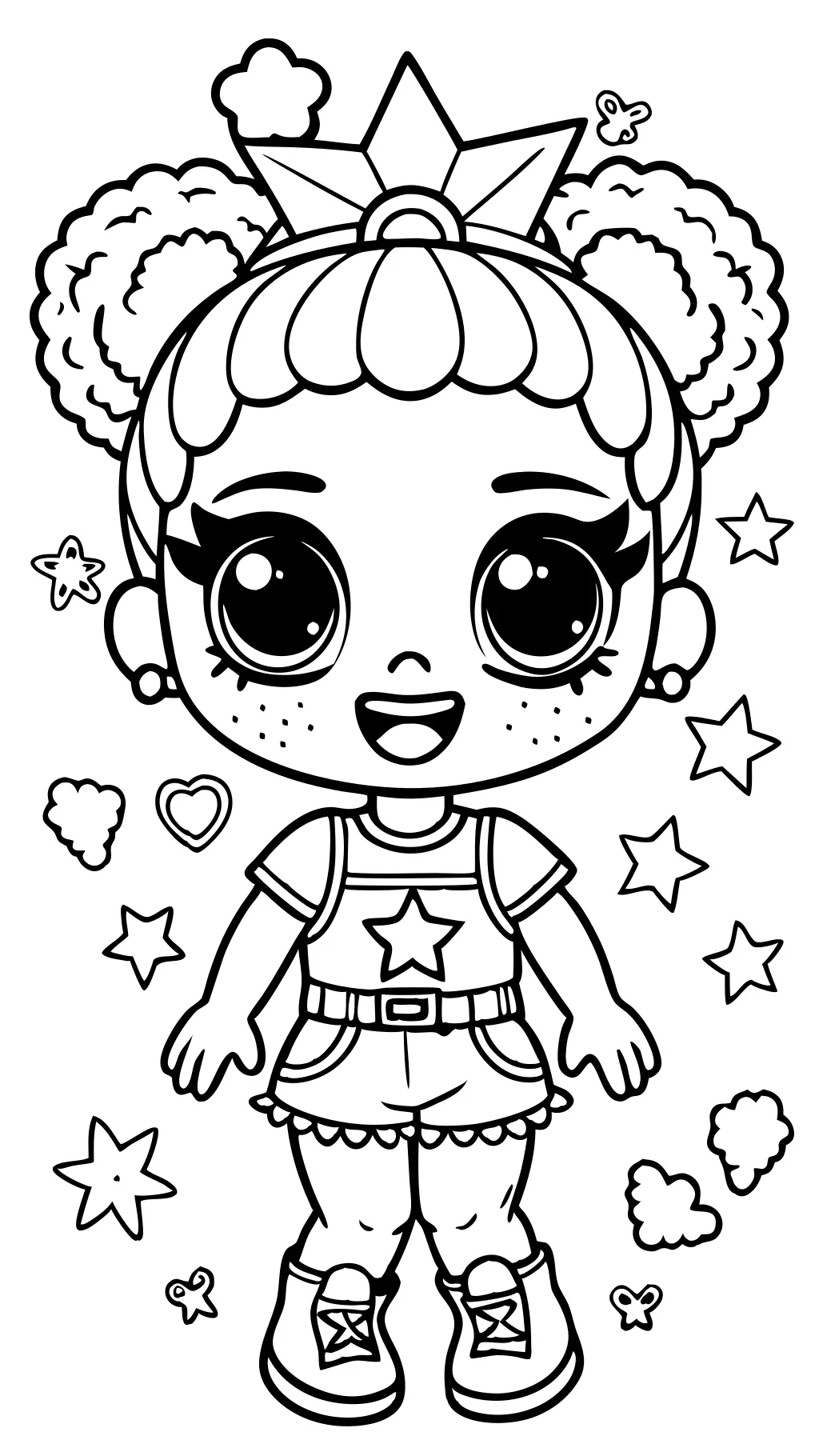 lol doll coloring page